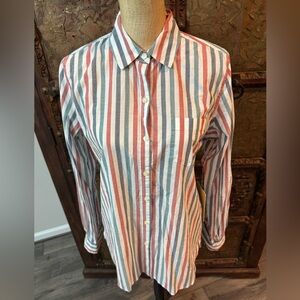 Trovata Birds of Paradise Classic strip shirt S